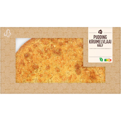 AH Pudding-kruimelvlaai half