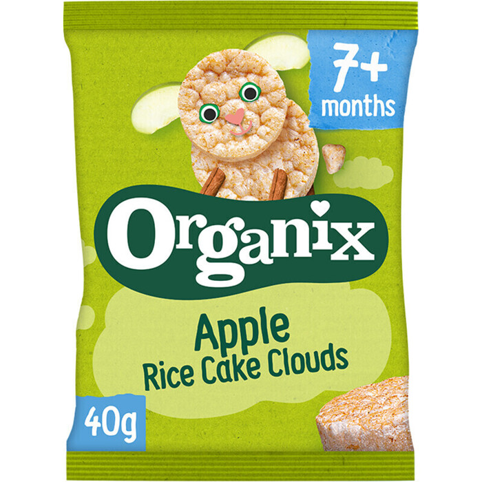 Organix Rijstwafels Apple Rice Cake Clouds 40 g (40g)