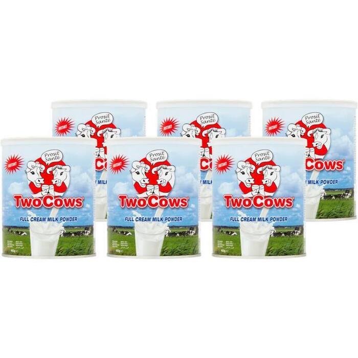 Two Cows Instant Full Cream Milk Powder 6 x 400g (6 × 2.4kg)