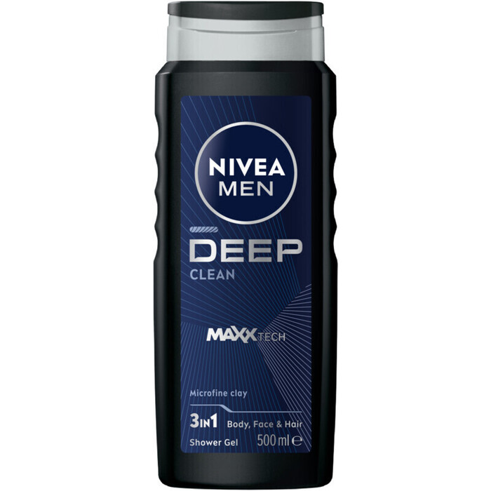 Nivea Men deep clean douchegel (0.5L)