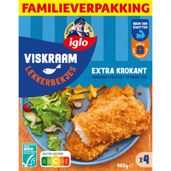 Ocean cuisine lekkerbekjes (Doos, 4 × 120g)
