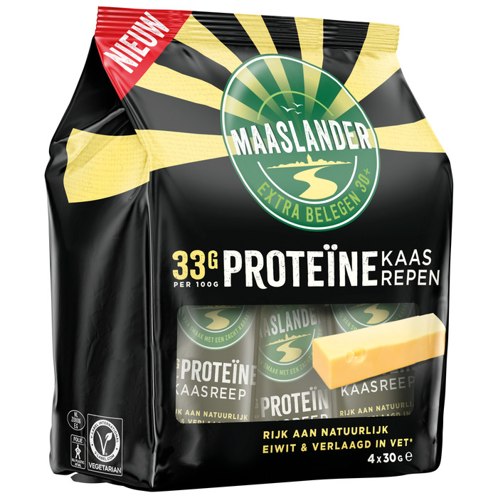 Maaslander Proteïne Reep 4 x 30 gram (4 × 30g)