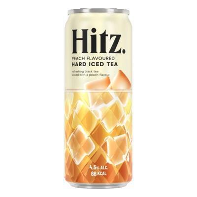 Hitz Hard iced tea peach flavoured (250ml)