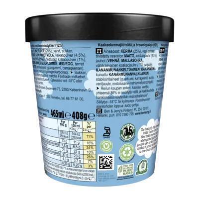 Ben & Jerry's Chocolate fudge brownie classic ijs (bak, 46.5cl)
