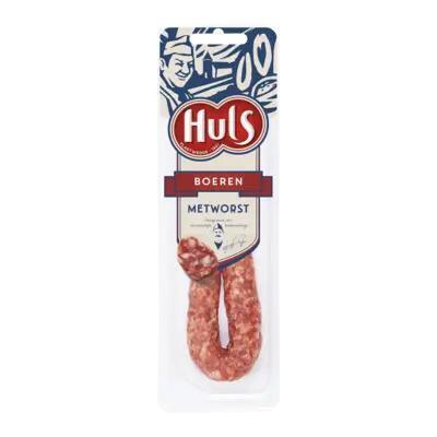 Huls Boeren metworst 1 stuk (Pak, 110g)