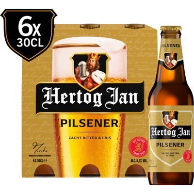 HERTOG JAN Pilsener (Fles, 6 × 30cl)