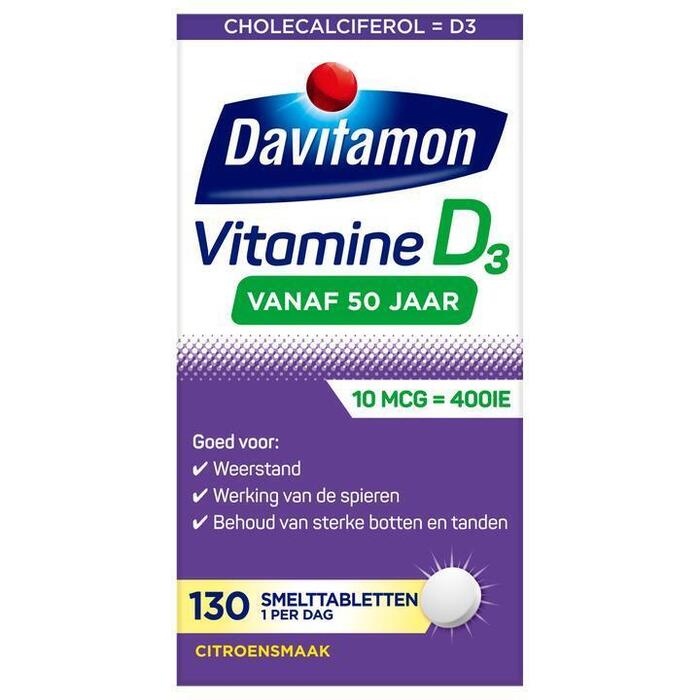 Vitamine D 50+ smelttablet (18g)