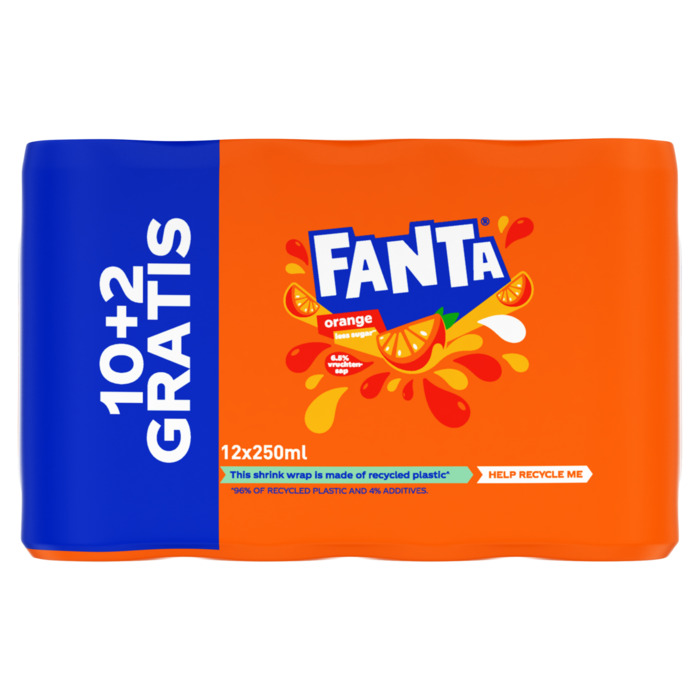 Fanta Orange 10+2 Gratis 12 x 250 ml (12 × 250ml)