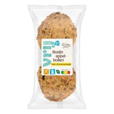 AH Glutenvrij Rozijnen appelbollen met citroensmaak