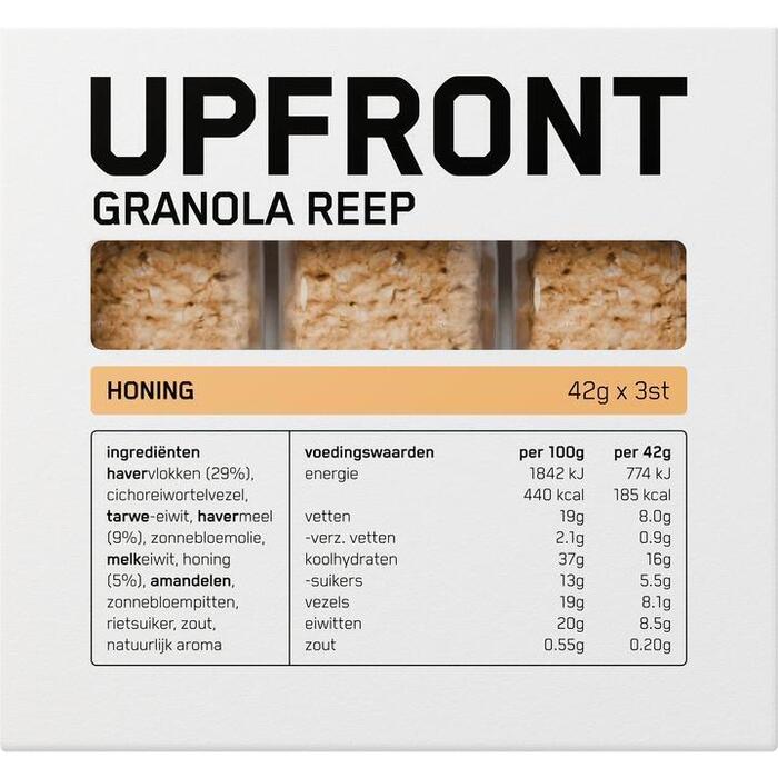 Upfront Granola Reep Honing 3 stuks