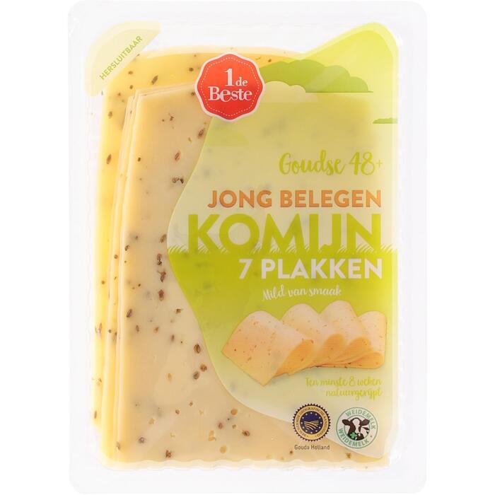 1 de Beste Komijn jong belegen 48+ plakken (190g)