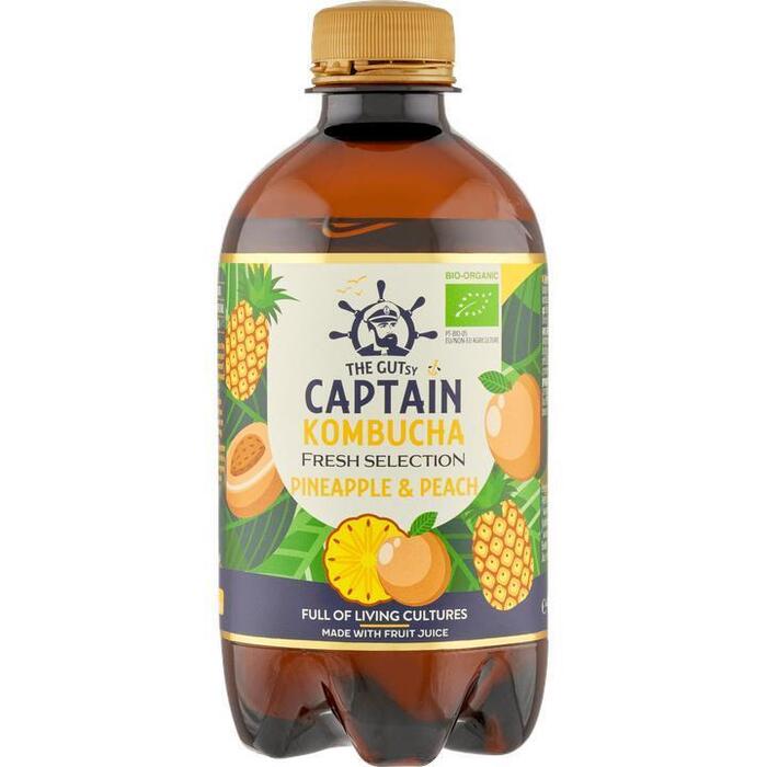 The Gutsy Captain Kombucha Pineapple & Peach 400ml (40cl)