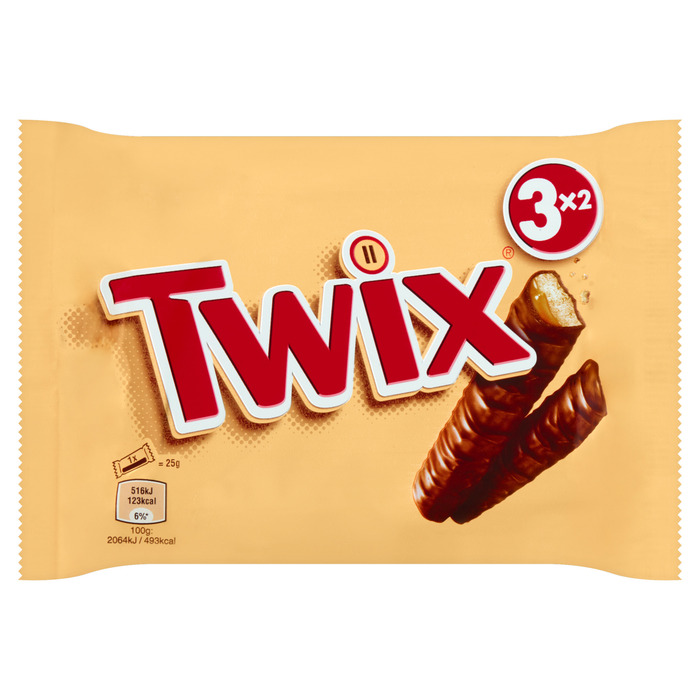 TWIX Biscuit in Chocolade 3*50g Multi-pack (Pak, 3 × 50g)