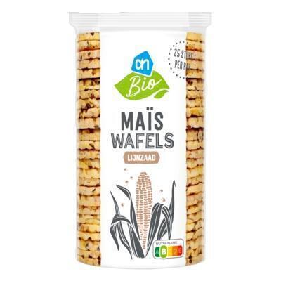 AH Biologisch Maiswafels lijnzaad (150g)