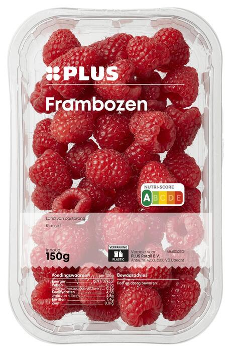 PLUS Frambozen (Bakje, 142g)