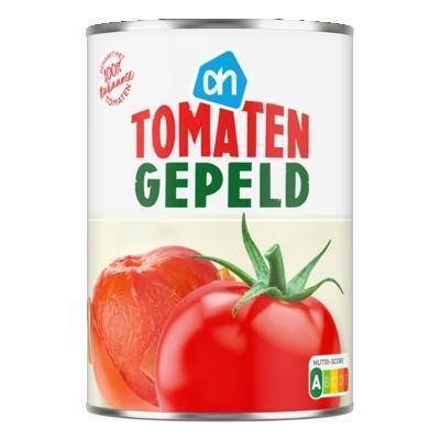 AH Biologisch, Gepelde Tomaten (blik, 400g)