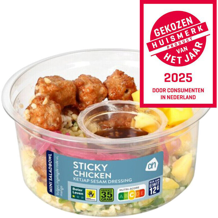 AH Mini saladbowl sticky chicken (200g)