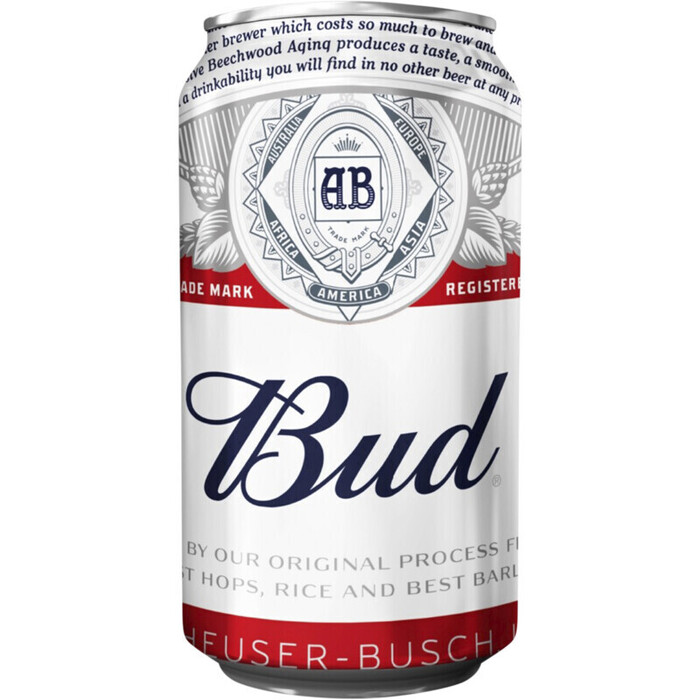 Bud Pils bier (blik, 33cl)