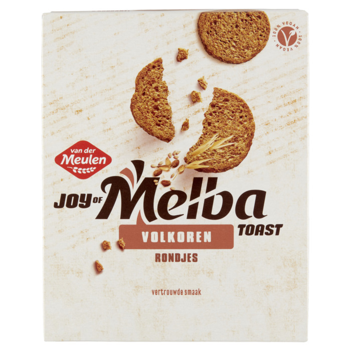Van der Meulen Melba toast volkoren rondje (90g)