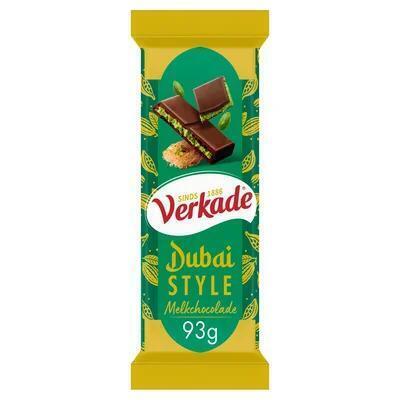 Verkade Dubai style melkchocolade (93g)