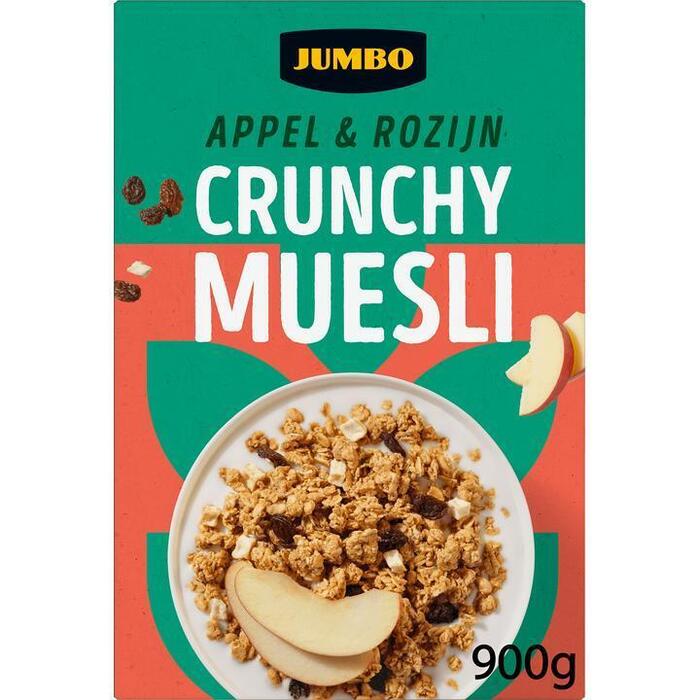 Jumbo Crunchy Muesli Appel & Rozijn 900g (900g)
