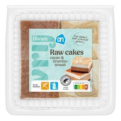 AH Glutenvrij Raw cakes chocolade en tiramisusmaak