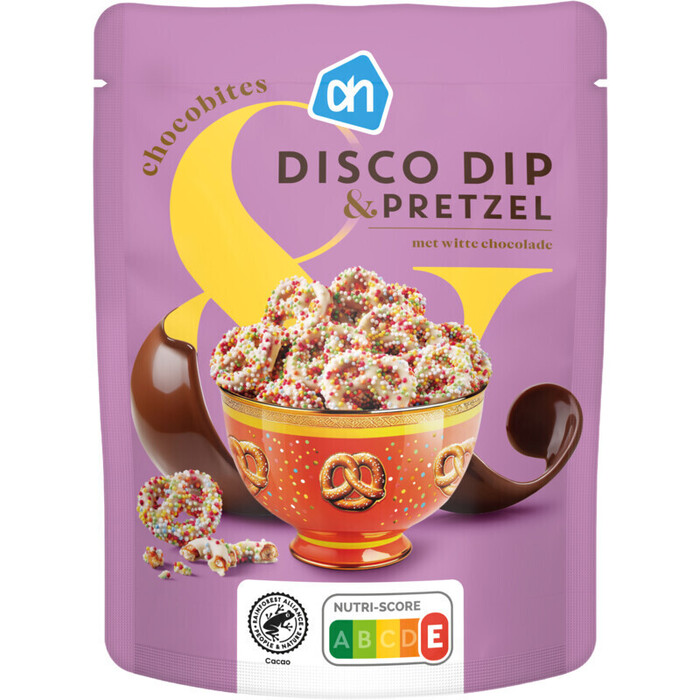 AH Chocobites disco dip & pretzel (125g)
