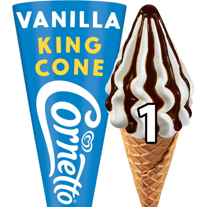 Cornetto King Cone Vanille 260ML 16x (260ml)
