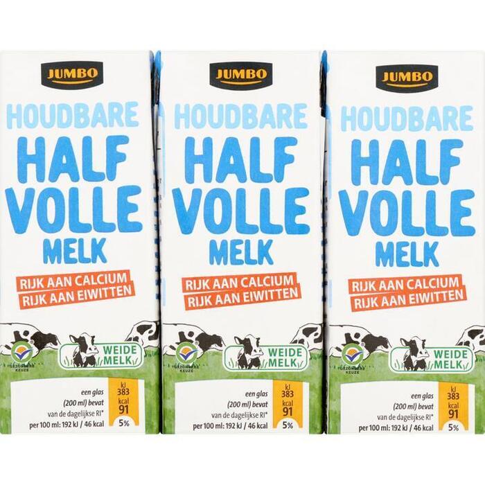 Houdbare Halfvolle Melk (pak, 6 × 200ml)