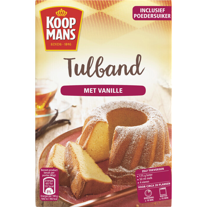 Koopmans Oud-Hollandse Tulband met Bourbon Vanille 465g (465g)