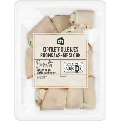 AH Kipfiletrolletjes roomkaas-bieslook (85g)