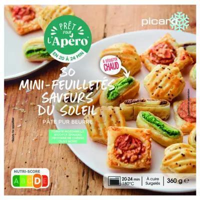 Picard Mini bladerdeeghapjes smaken van de zon (360g)