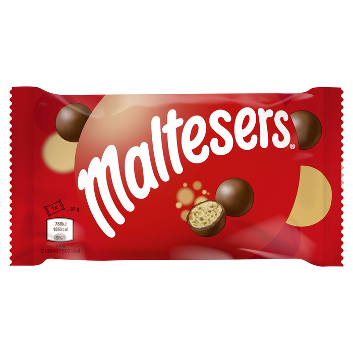 Maltesers Melk Chocolade Snack Single (37g)