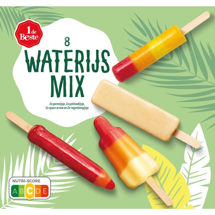 1 de Beste Waterijs pretmix 8 st. (366g)