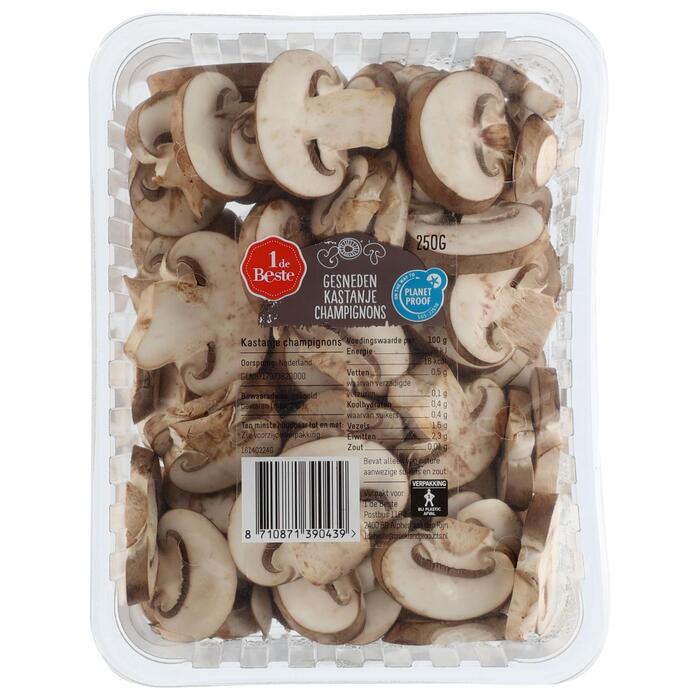 Kastanje champignons gesneden (250g)