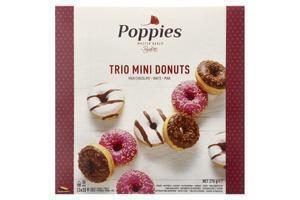 Poppies Trio Mini Donuts 9 Stuks 250g (9 × 30.7g)