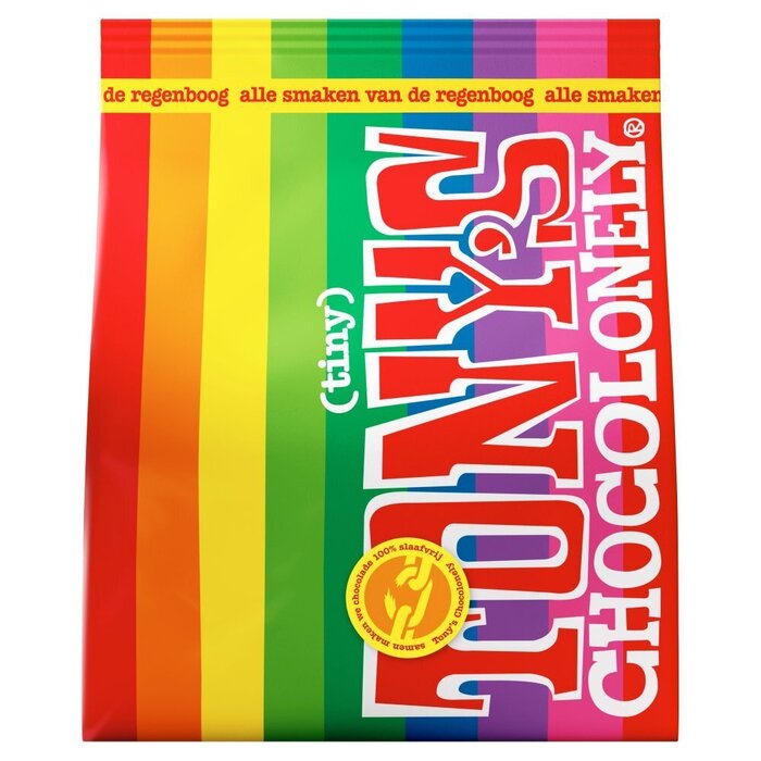 Tony's Chocolonely Tiny's chocolade mix 135g (plastic zak, 9 × 15g)