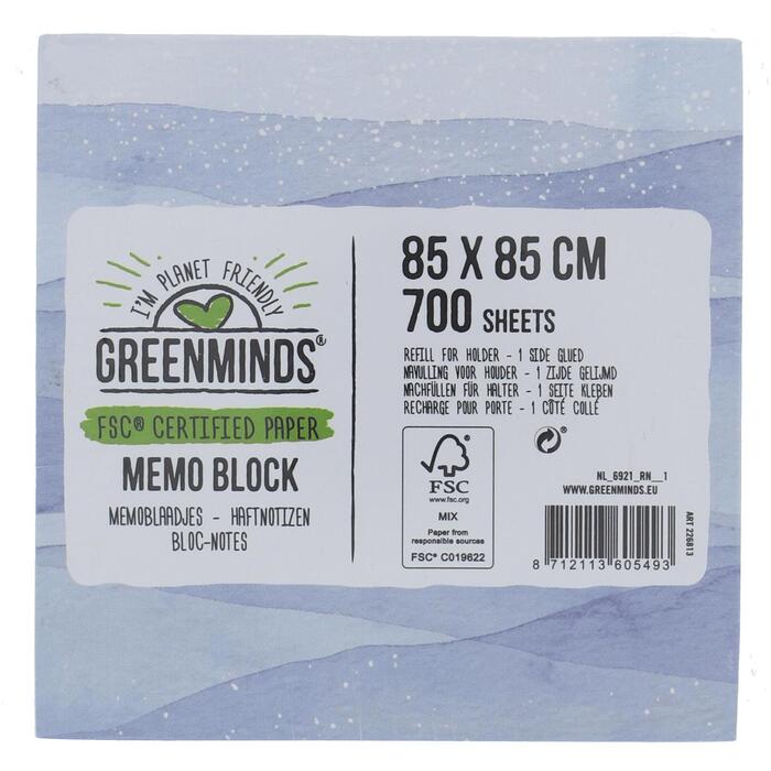 Greenminds Memoblok 700 vel (Blister, 330g)