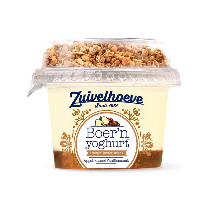 Zuivelhoeve Boer´n Yoghurt® Muesli Appel-kaneel Vanillesmaak 170g (170g)