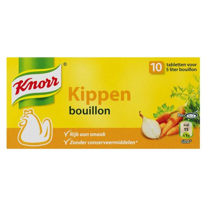 Kippen bouillon (10 tabletten voor 5 liter bouillon) (100g)