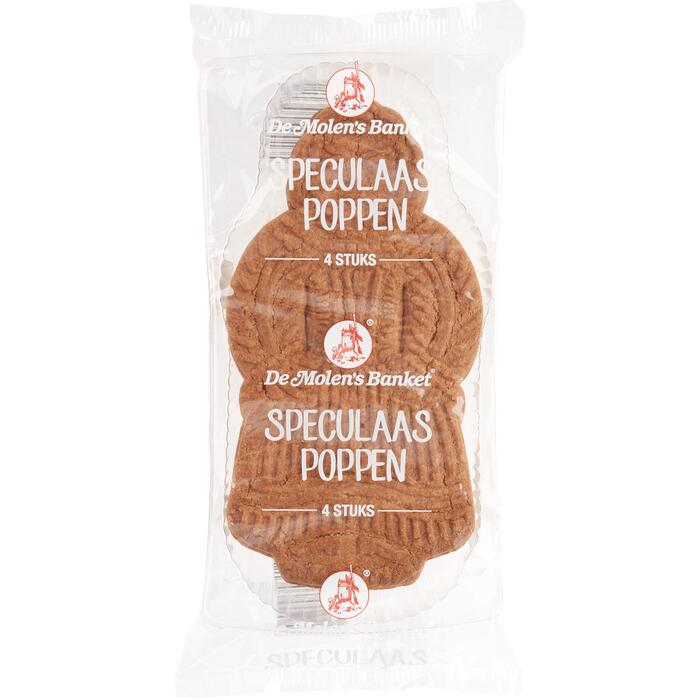 De Molen's Banket Speculaaspoppen 200g wikkel (4 × 50g)