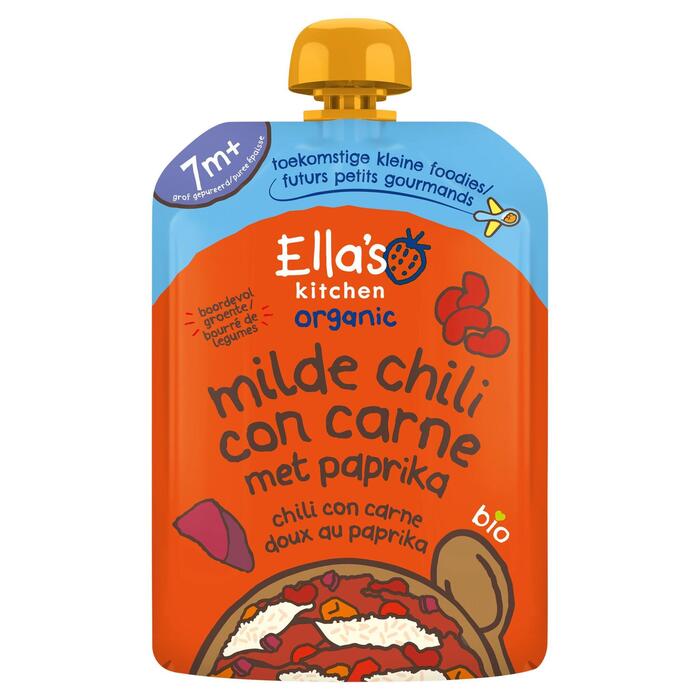 Ella's Kitchen Organic Milde Chili Con Carne met Paprika 7+ Maanden 130g (130g)