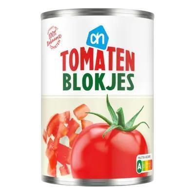 Blokjes Tomaat in sap (blik, 400g)