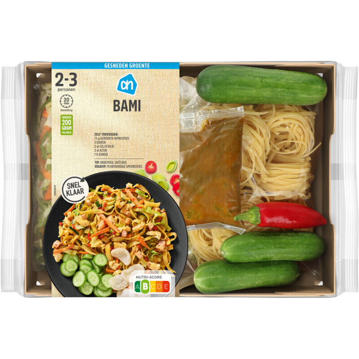 AH Gesneden verspakket Oosterse bami (735g)