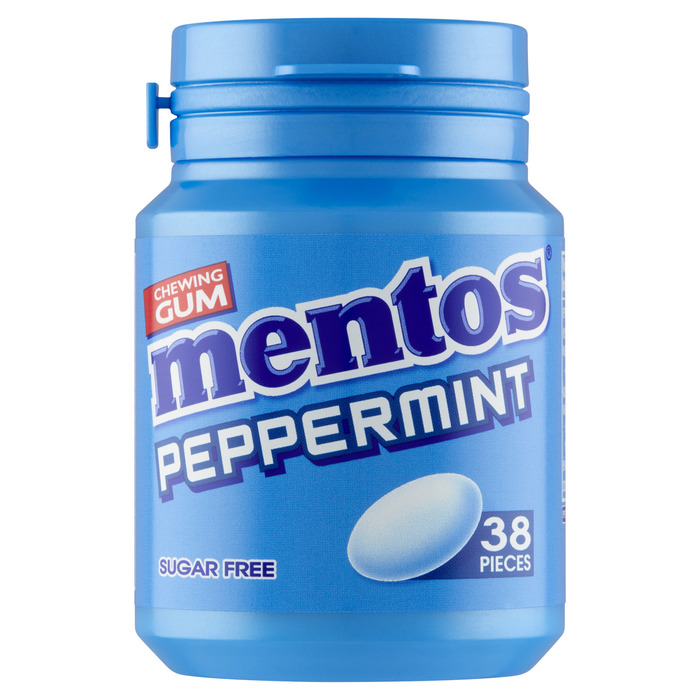 Mentos Chewing Gum Peppermint Sugar Free 38 Stuks 53,2 g (38 × 1.4g)