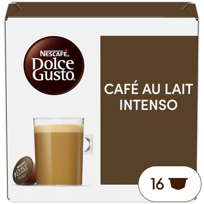 NESCAFÉ Dolce Gusto Café au Lait Intenso 16 Capsules 160 g (160g)