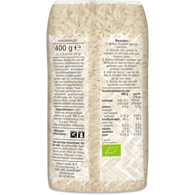 AH Biologisch Pandan rijst (400g)