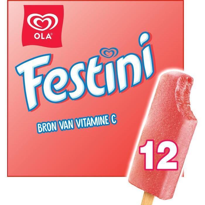 Festine Fruitijsjes Aardbei (Stuk, 0.6L)