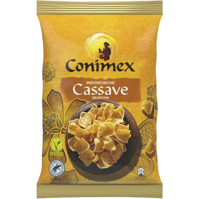 Conimex Cassave Kroepoek Kroepoek 75 g (Zak, 75g)
