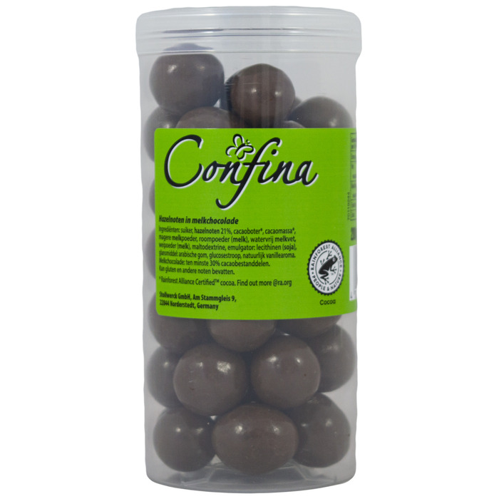Hazelnoten in melkchocolade (Stuk, 200g)